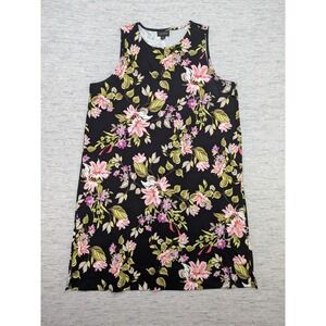 JJill Wearever Dress Womens Medium Petite Floral Stretch Rayon‎ Spandex Casual